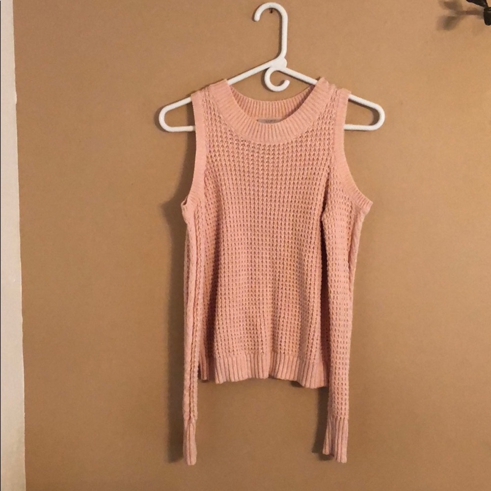 Loft cold shoulder sweater